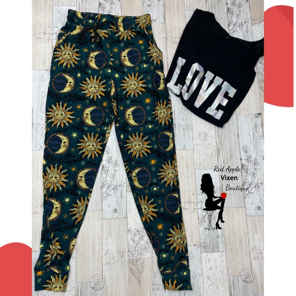 Celestial Print Joggers Size Small